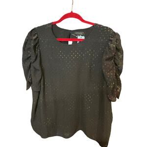 1.STATE shimmer rainbow dotted blouse
